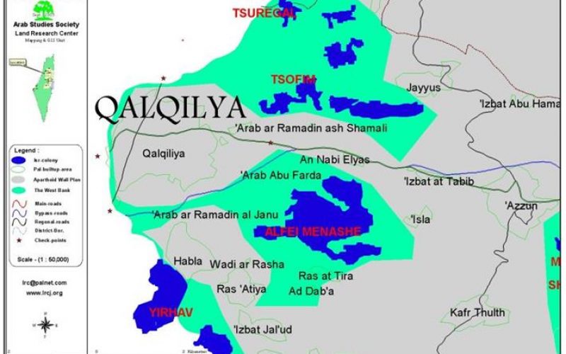 Impact of the Segregation wall on five Palestinian villages in Qalqilya district