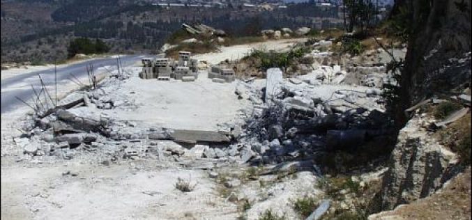 The Caterpillar Bulldozers in Motion Israel Demolishes Two Palestinian Houses in Al-Walaja Village