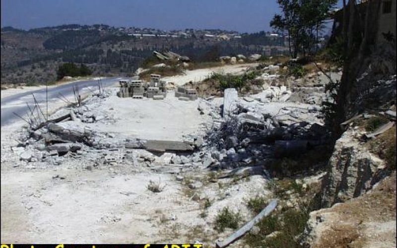 The Caterpillar Bulldozers in Motion Israel Demolishes Two Palestinian Houses in Al-Walaja Village