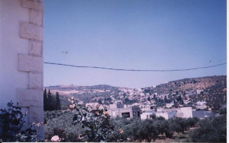 The remaining lands of Attayba village threatened by the Segregation Wall constructions