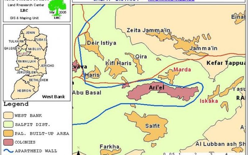 More lands of Kifl Haris village are taken for the Segregation Wall – Salfit Governorate