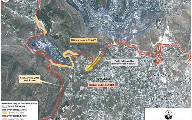Israel remodels wall sections in Beit Jala City