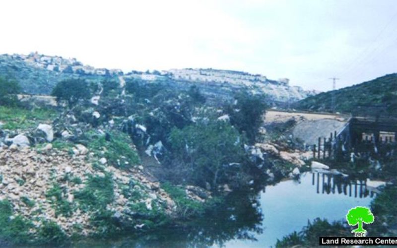 Wadi Qana polluted by Israeli settlements