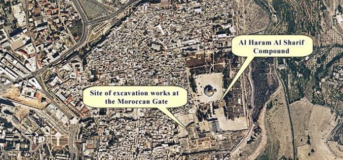 The Israeli destruction of the Moroccan Gate of Al Haram Al Sharif in Jerusalem’s Old city continues unabated
