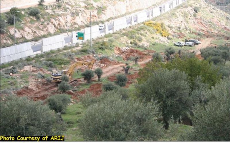 Wall Constructions recommence in Beit Jala City