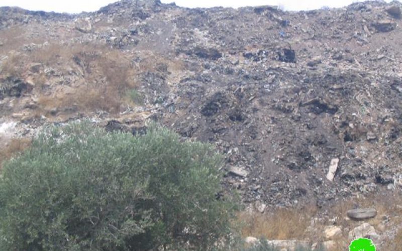 The Israeli established garbage dumpsite between Azzun and Jayyus  and its effect on humans and environment.