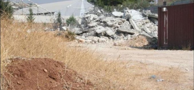 Israeli Demolition Activities in the Village of Al ‘Asakreh