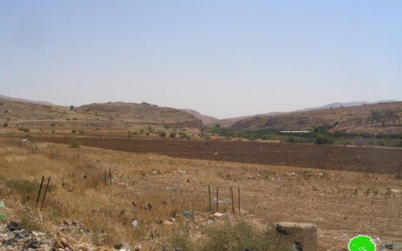 Confiscation of 356 Dunums in Northern Jordan Valley