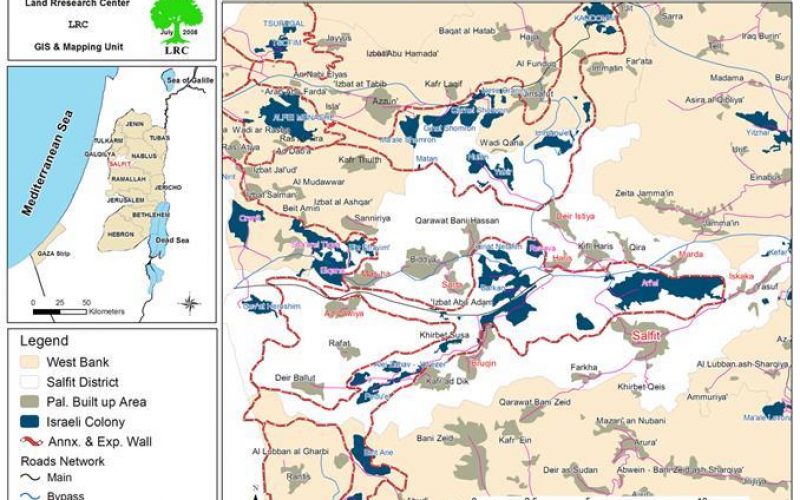 The Wall, another way for Land annexation <br> Expansion Plans at the Israeli Colonies