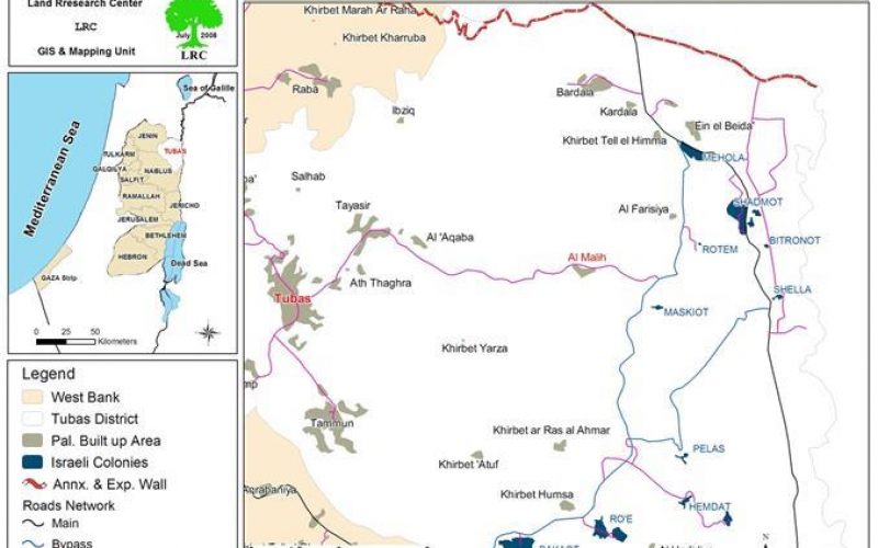 Israeli Occupation Forces Submit Demolition Orders in Wadi Al Malih East of Tubas city