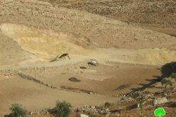 Israeli Occupation Authorities Confiscate a Bulldozer and Issue House Demolition Orders in Khirbet Umm Lasafa in Yatta