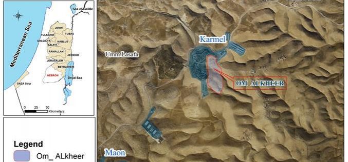 For the Sake of Karmeil Colonists, Israeli Occupation Forces Demolish Shelters of Arab Al Hathalin