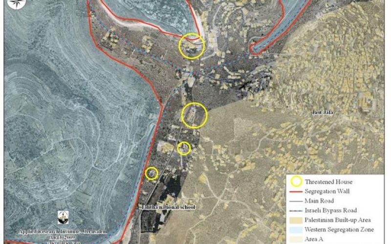 Halt of Construction warnings to citizens of Beit Jala city