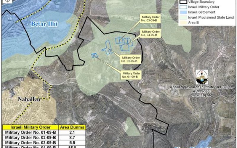 Under the pretext of State Property <br> “The Israeli Occupation Authorities confiscate land in Nahhalin village”