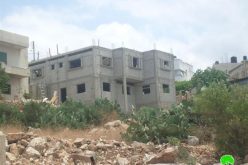 سلطات الاحتلال الاسرائيلي تخطر عدداً  من المنشآت بوقف البناء في قرية دير بلوط