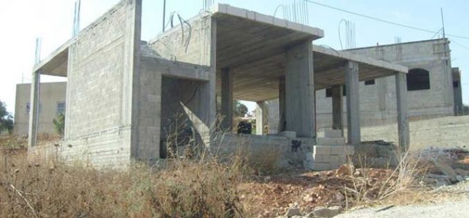 Stop Work Orders Issued by Israeli Occupation Authorities against Palestinian Structures in Yatma Village