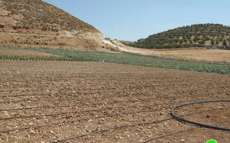 Confiscation of agricultural water tanks and irrigation tools