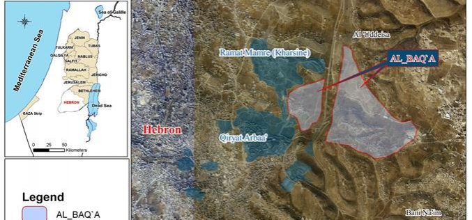 سلطات الاحتلال تدمر بركة لجمع المياه في منطقة البقعة شرق الخليل