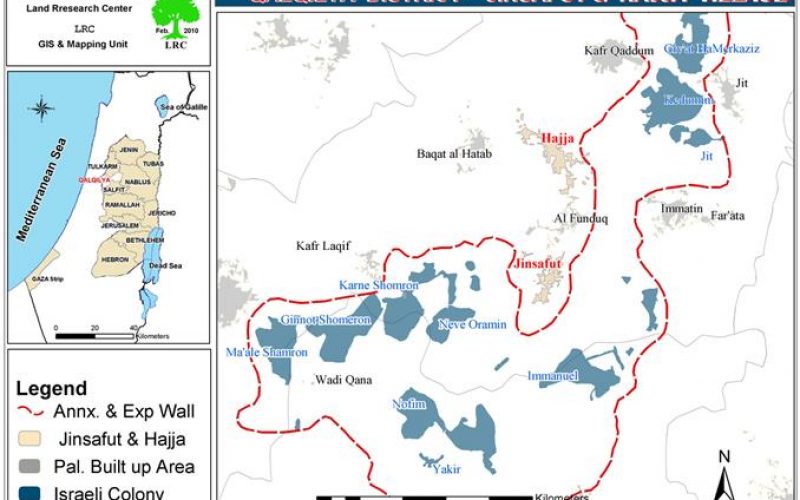 Halt Construction Orders against a number of structures in Hajja and Jinsafut villages