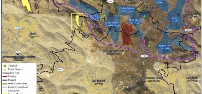 The Israeli Occupation Authorities targets lands of Surif village with a new Land Confiscation Order