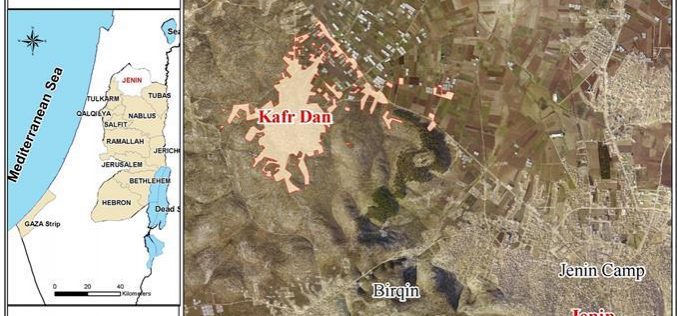 The Israeli Occupation destroys a number of tube wells in Kafr Dan village