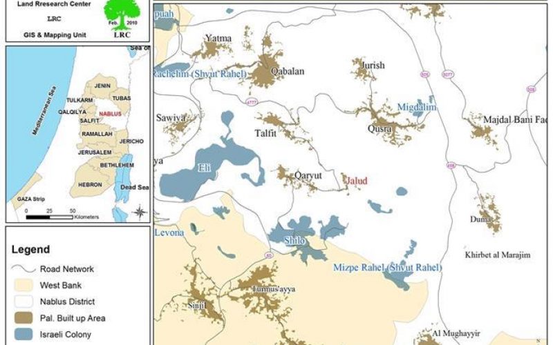 Shivot Raheil Colonists Plough 14 Dunums of Palestinian Lands in Jalud Village