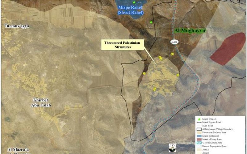 Israeli Demolition Orders for 12 Palestinian Houses in Al Mughayer village