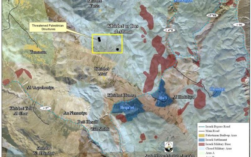 “Force Displacement in the Jordan Valley” <br> Israeli Military Orders to evacuate Five Families in Khirbet Al Ras Al- Ahmar East of Tubas Governorate