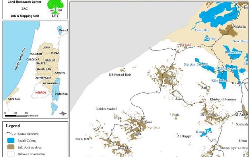 The Israeli Occupation Block Al Jab’a-Surif Road