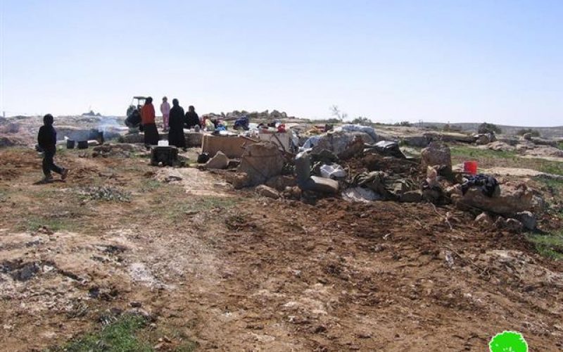 Demolishing tents and Water Wells  in Susiya – Yatta Town