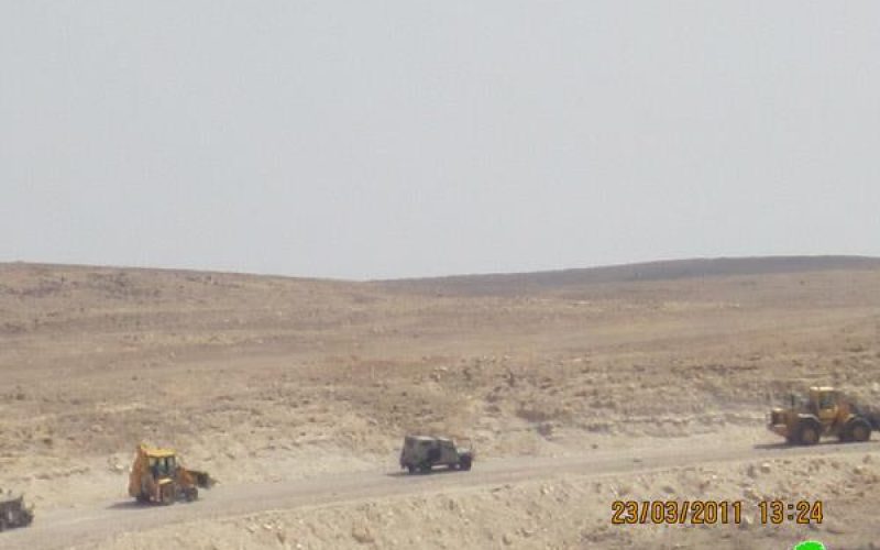 Demolishing a Water Tank in Al Rashayda village in Bethlehem Governorate