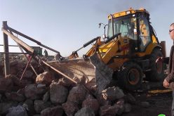 الاحتلال يهدم خربة”أم نير” في محافظة الخليل  للمرة الثانية في اقل من شهر