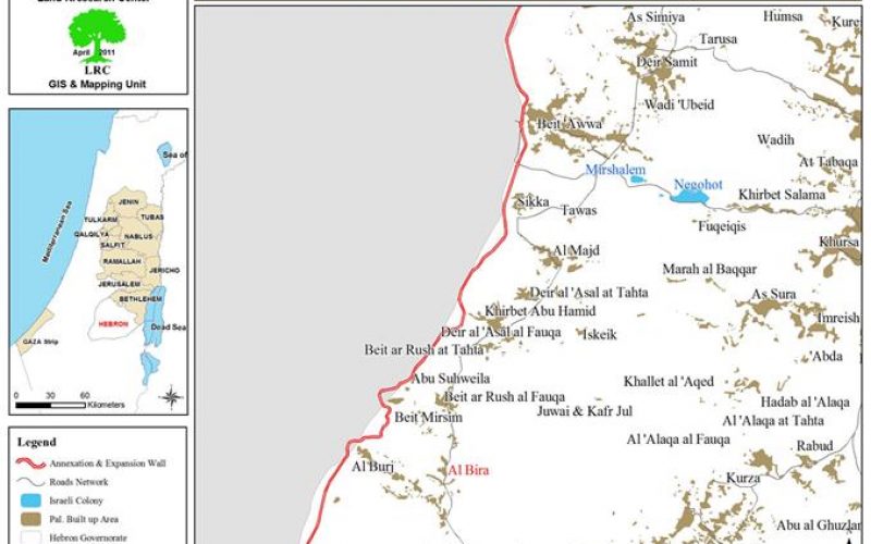 Demolition Notification against a Shack and a Water Well in  Al Bira – Hebron Governorate