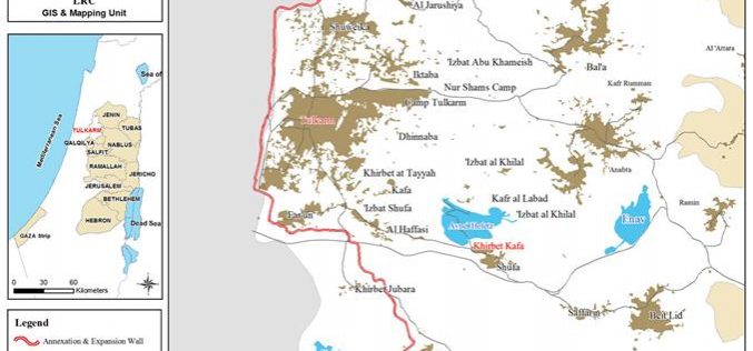 إخطار 5 عائلات من خربة كفا بإخلاء أراضيهم في محافظة طولكرم
