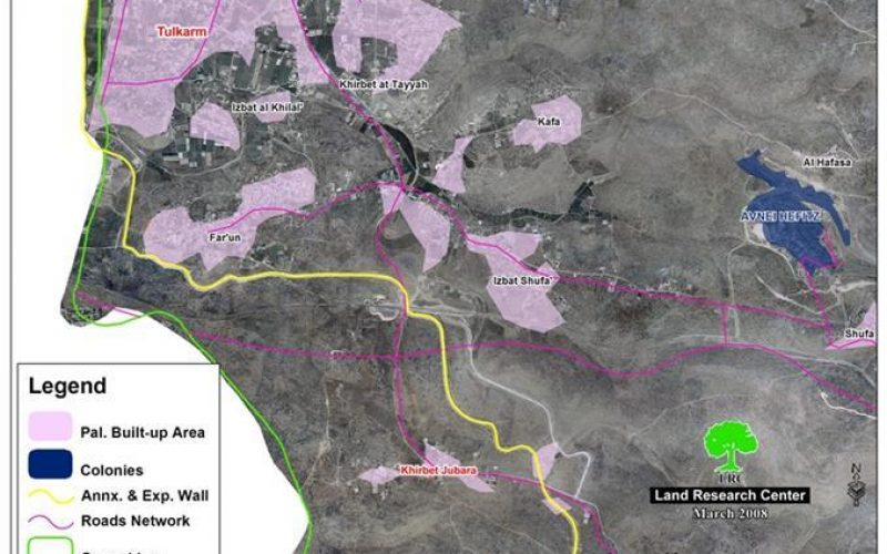 The Israeli Occupation Initiate Construction of the Segregation Wall around Jubara