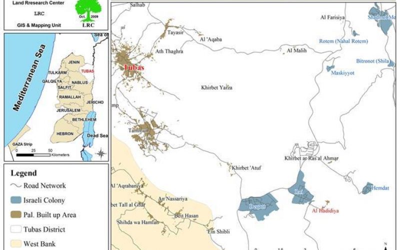 الاحتلال الإسرائيلي يشرع في عملية هدم واسعة في خربة الحديدية و خربة يرزا/ محافظة طوباس.
