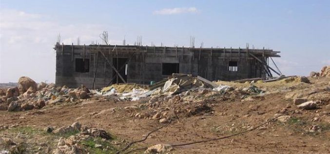 Stop-work Order for a House in Al Rafa’iyya area south of Hebron