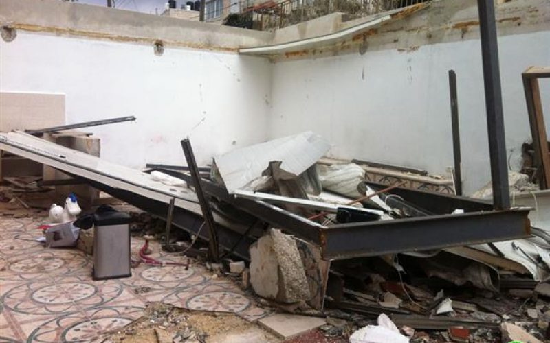 The Partial Demolition of a Palestinian Residence in Shu’fat town in east Jerusalem
