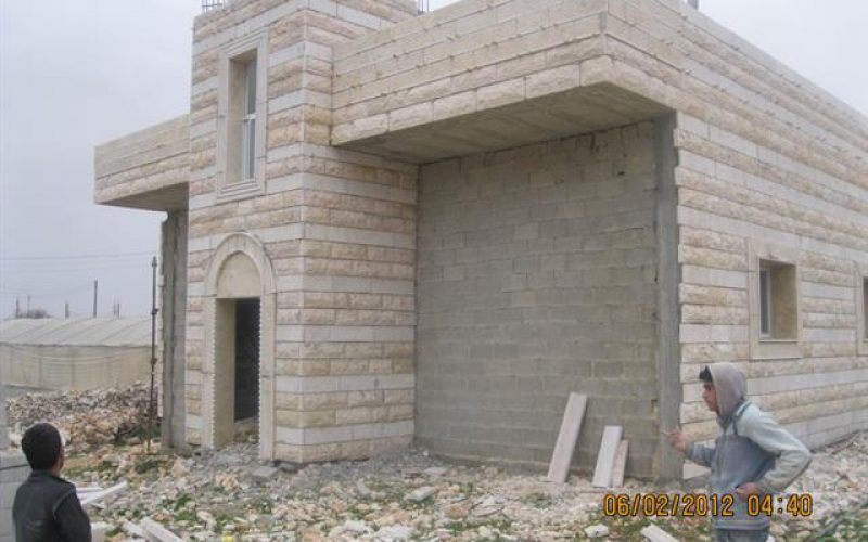 Two Stop Work Orders Against Houses in Al Ma’asara Village- Bethlehem Governorate
