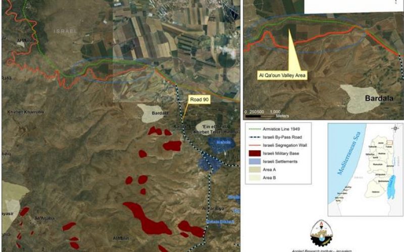 La saisie secrète et non autorisée de terres palestiniennes dans la vallée du Jourdain <br> “Le cas des terres Al Valley Qa’oun”