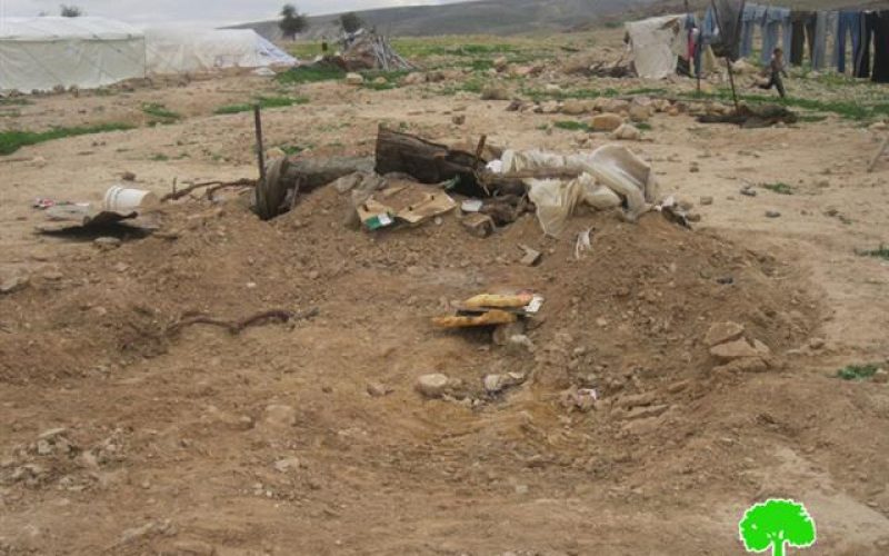 الاحتلال الإسرائيلي يهدم  عدداً من المنشآت السكنية و الزراعية في  فصايل الوسطى- محافظة أريحا
