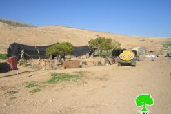 هدم عدداً من البركسات و الخيام السكنية في خربة طانا/ محافظة نابلس