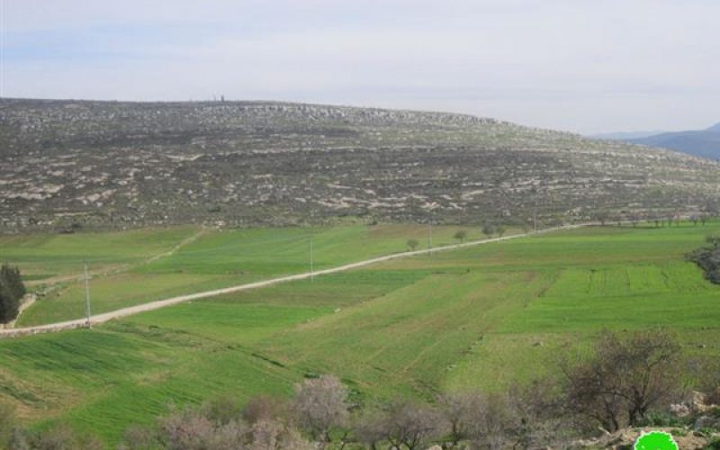 منع المزارعين الفلسطينيين من حراثة أراضيهم في قرية يانون / محافظة نابلس