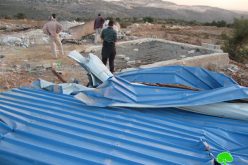 Demolishing Cisterns and Sheds in Kafr ad Dik