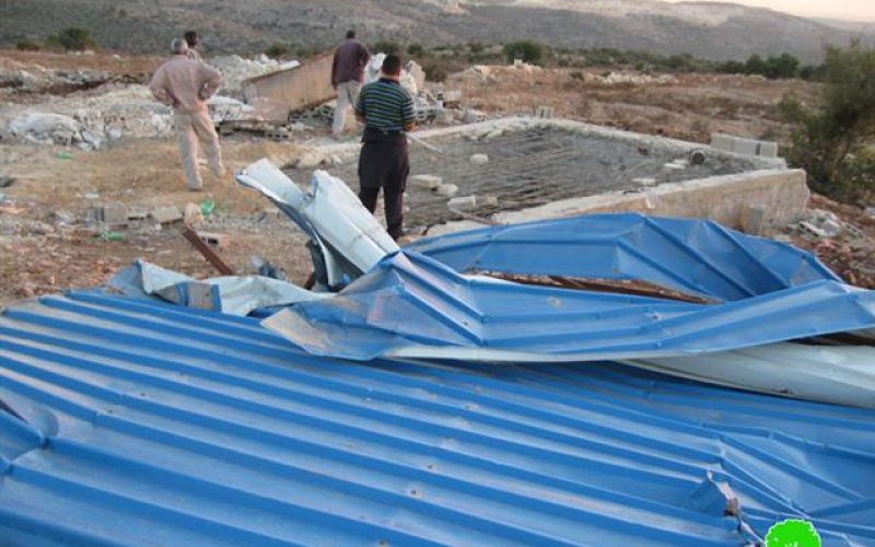 Demolishing Cisterns and Sheds in Kafr ad Dik