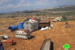 Demolishing 11 Structures in Rafat village in Salfit Governorate
