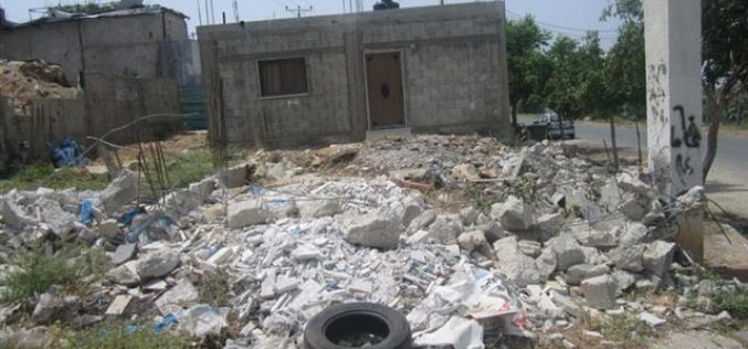 الاحتلال الإسرائيلي يهدم مسكناً  في عزبة الطبيب / محافظة قلقيلية