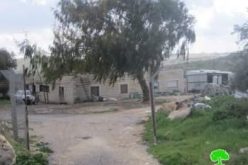 الاحتلال الإسرائيلي يخطر عدد من المنشات بوقف البناء في قرية عناتا
