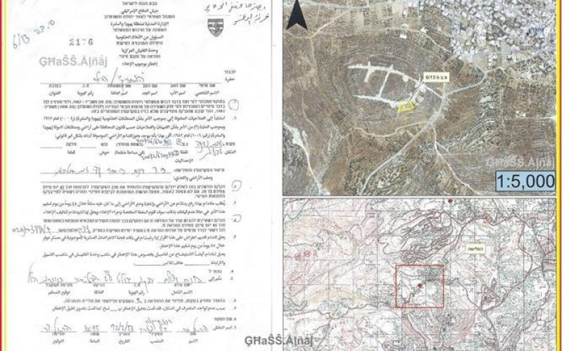 Eviction orders for tenths of agricultural dunums in Nahaleen village/ Bethlehem