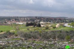 Announcement on turning more than 120 agricultural lands to lands used for colonial residential buildings in Ramallah